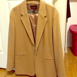 Camel coat in size 14